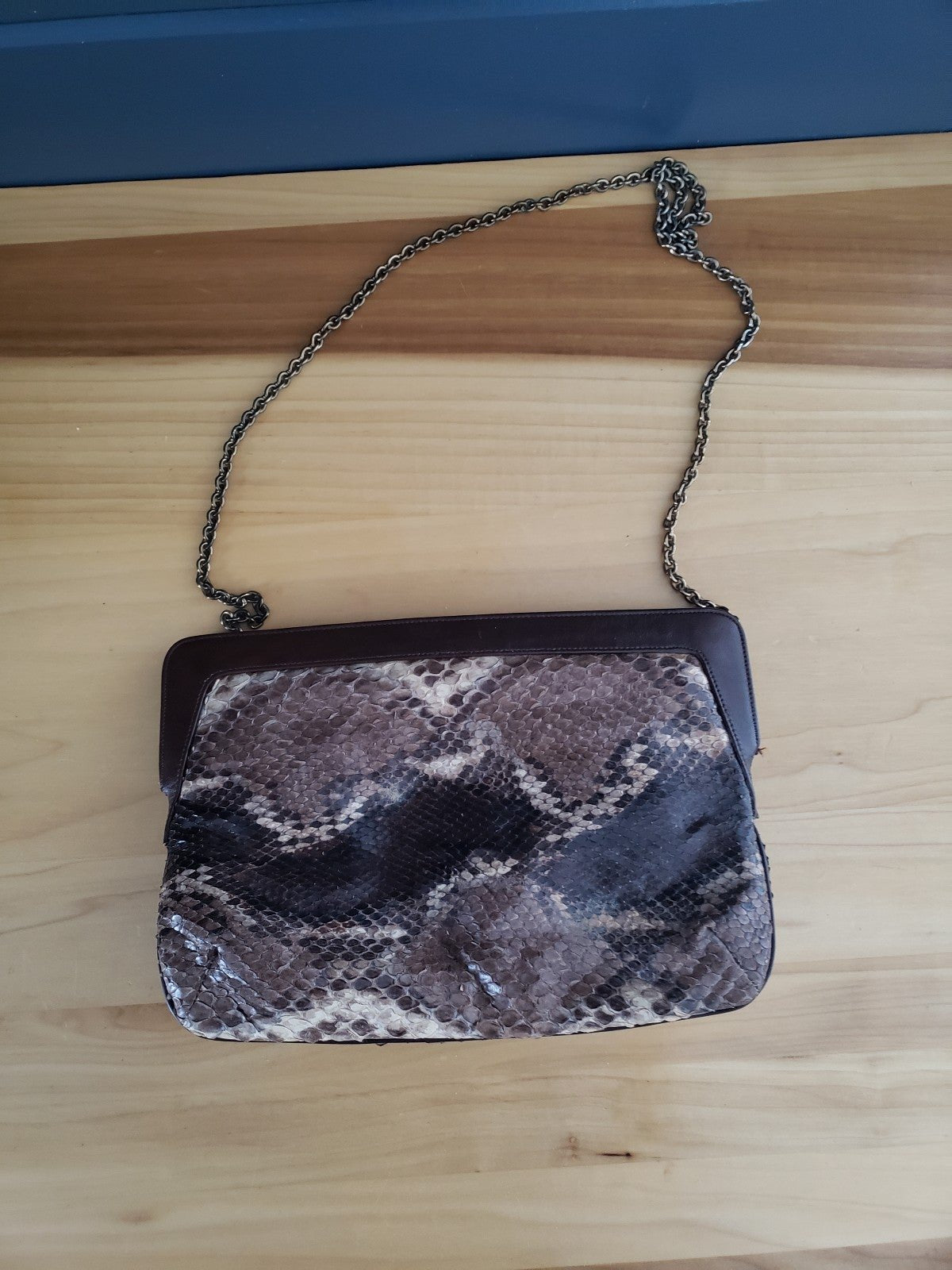 Vintage Snakeskin Shoulder Bag