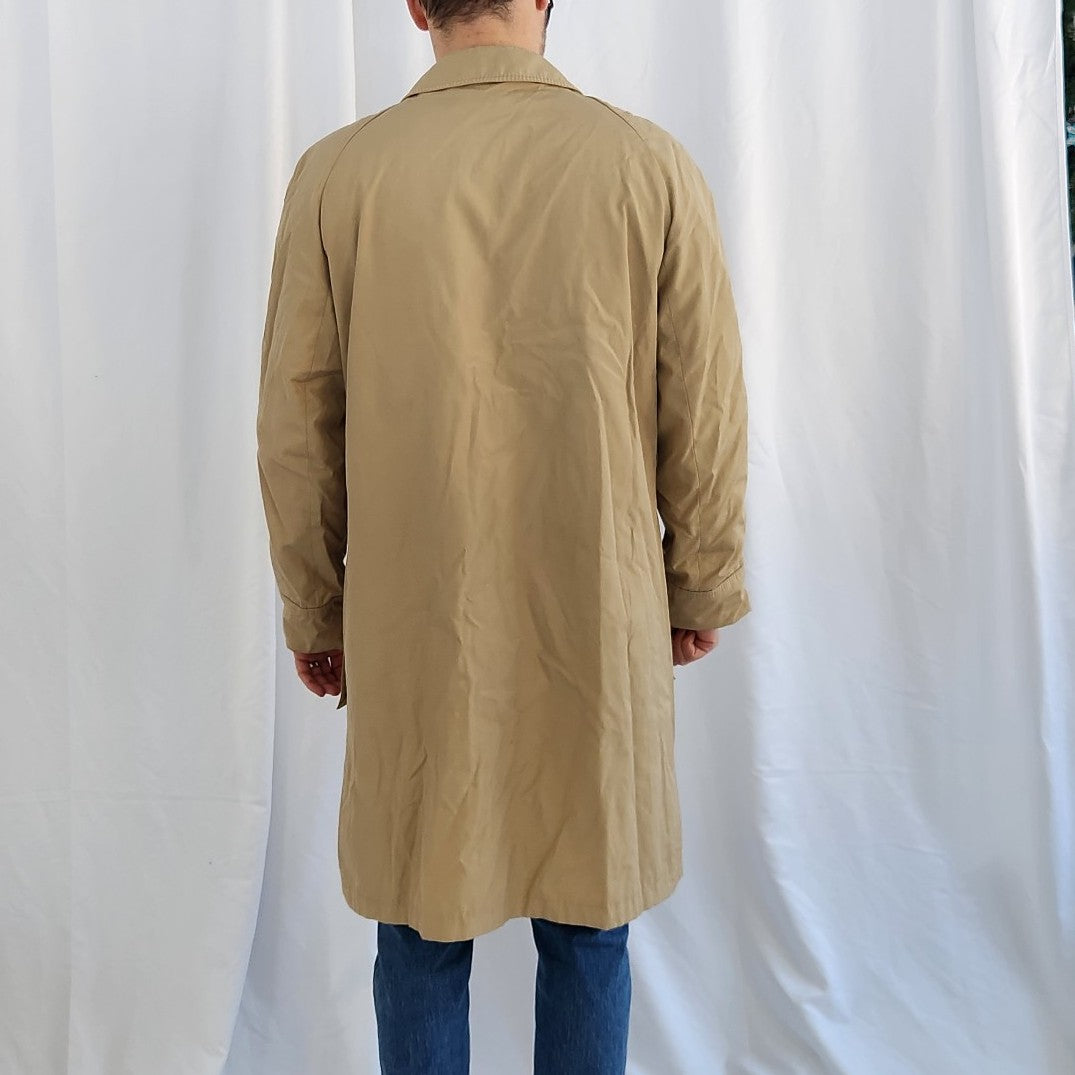 80s Tan Trench Coat