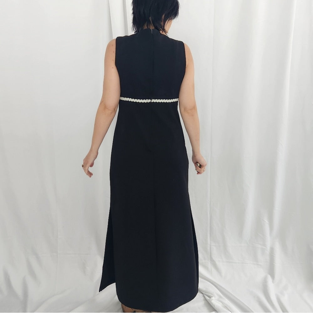 Hand Made 70s Black Gown