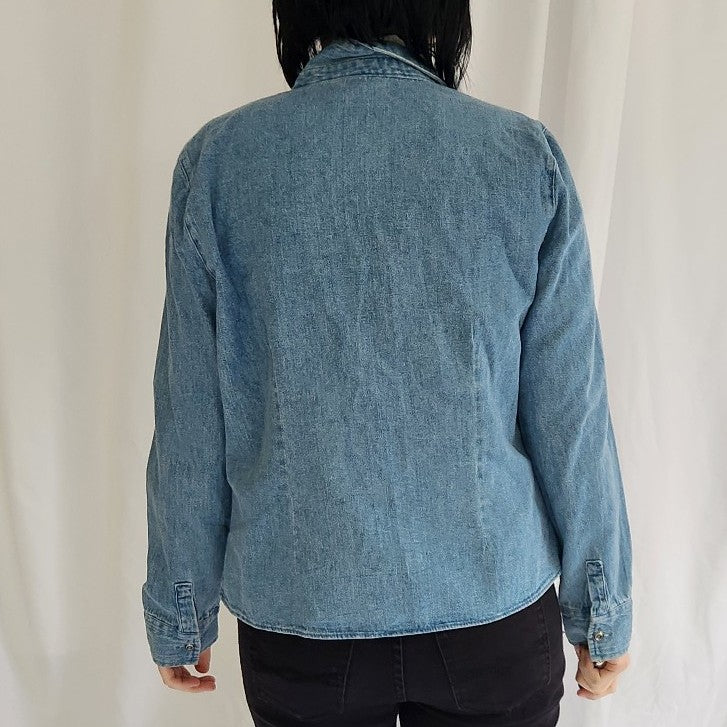 00s Denim Shirt with Penguins