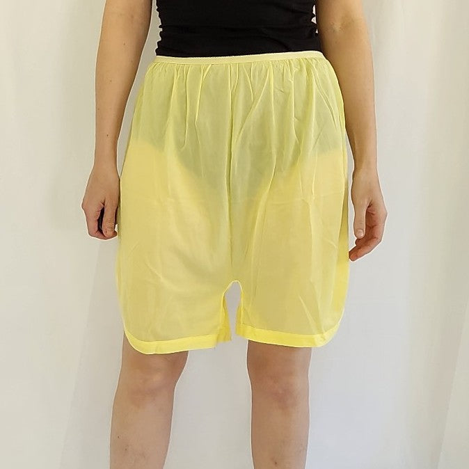 70s Yellow Slip Shorts