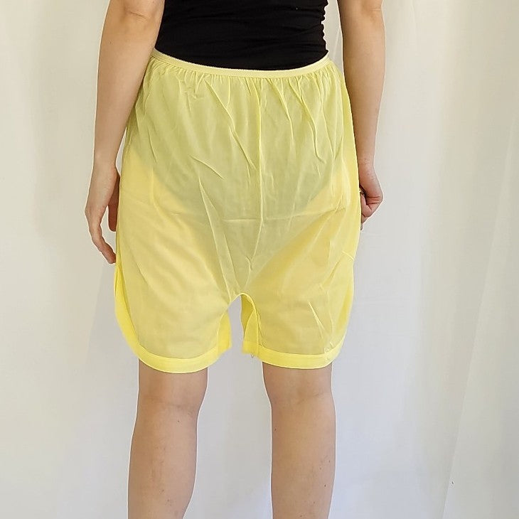 70s Yellow Slip Shorts