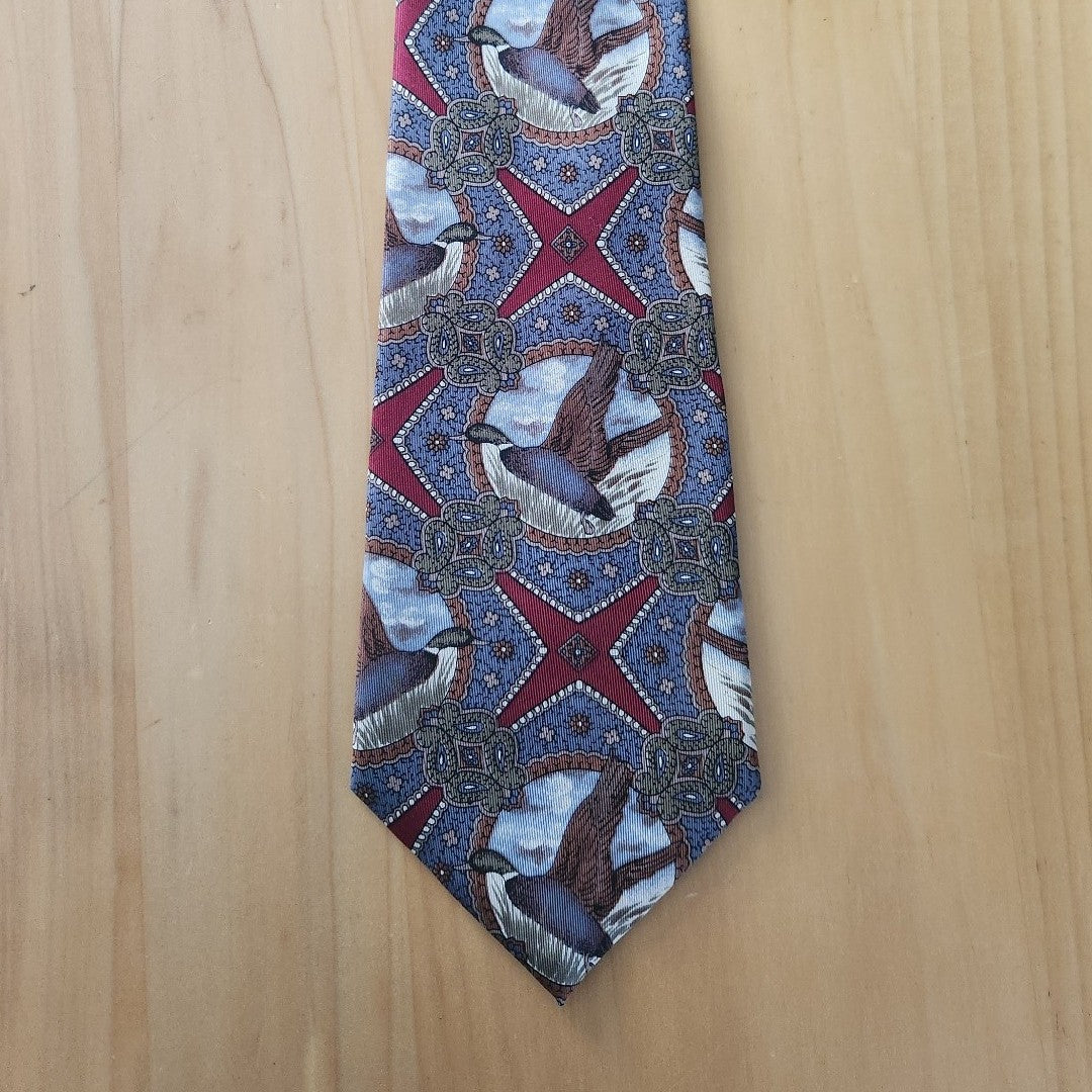 Vintage Silk Duck Theme Tie