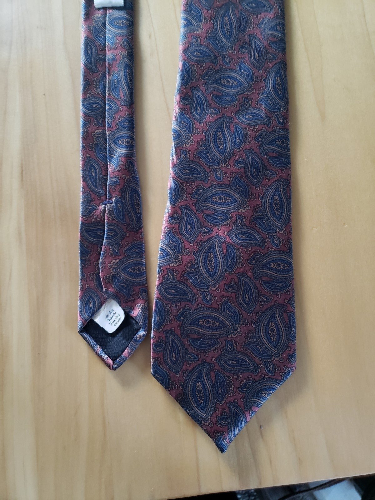 Vintage 80s Paisley Silk Tie