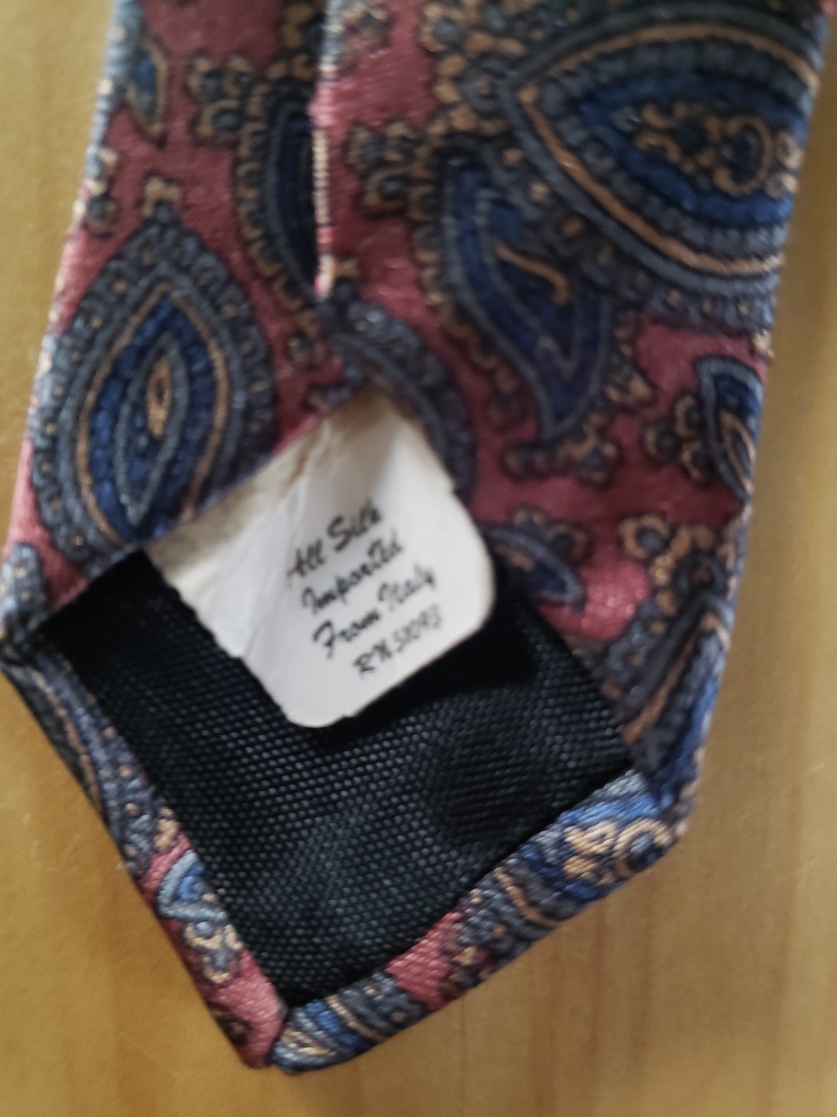 Vintage 80s Paisley Silk Tie