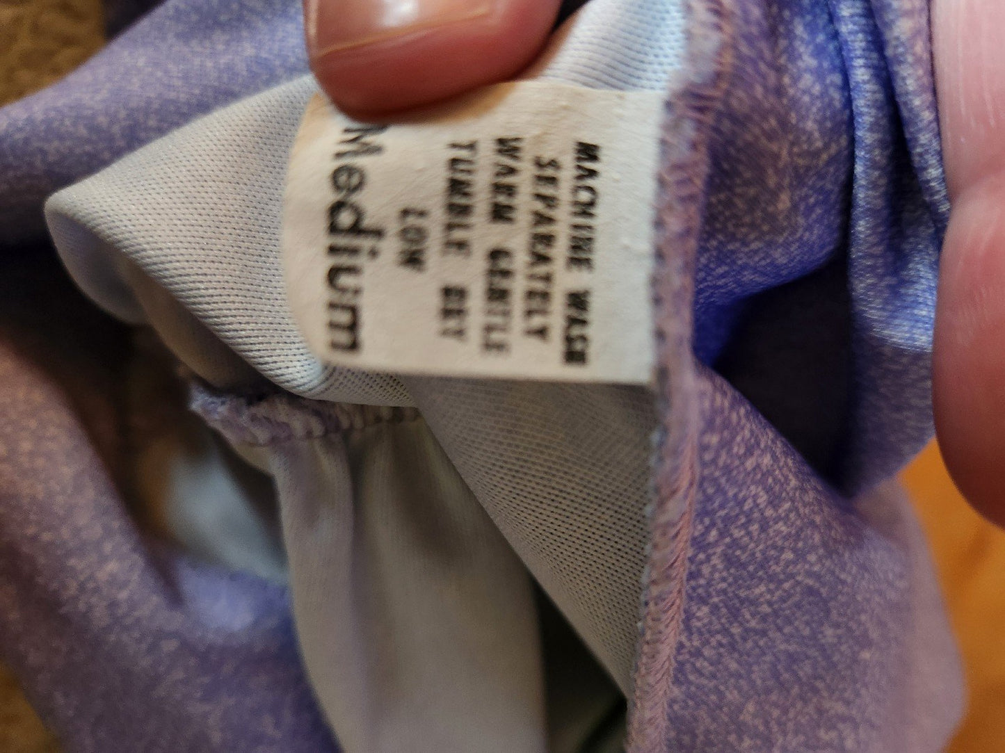 70s Purple Three Quarter Sleeve Blouse