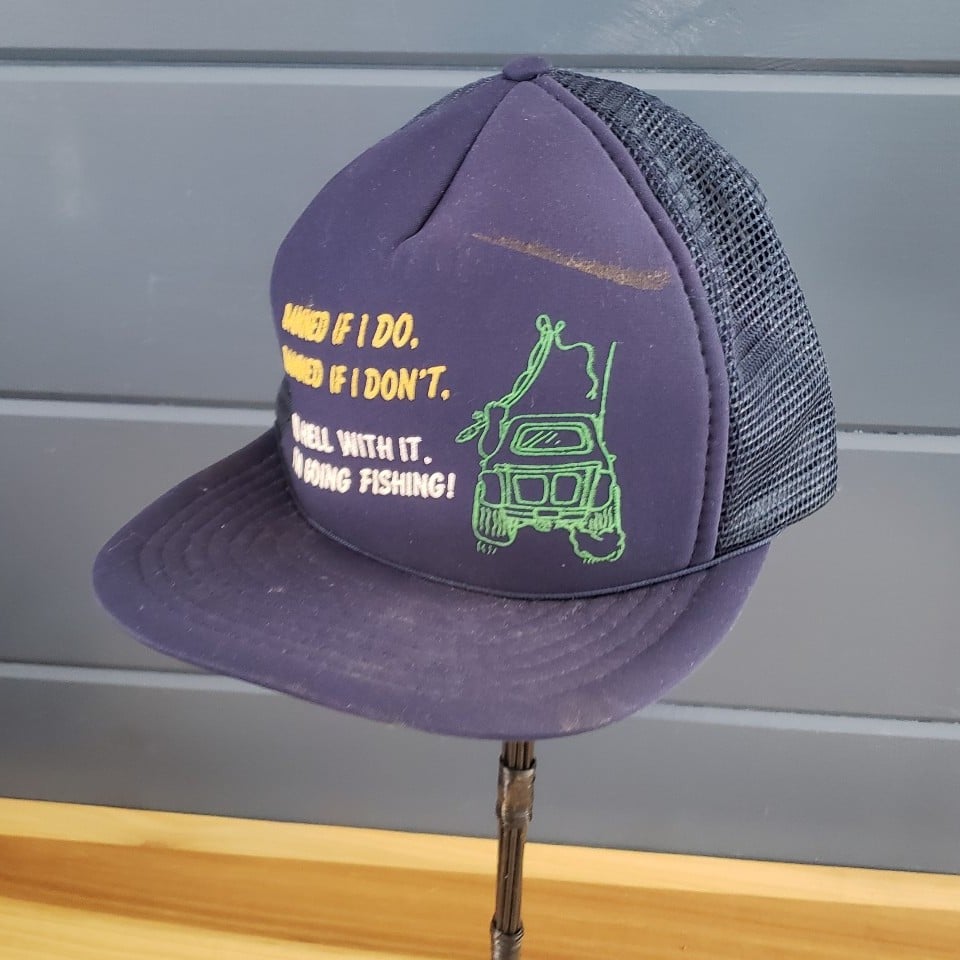 80s Blue Fishing Snapback