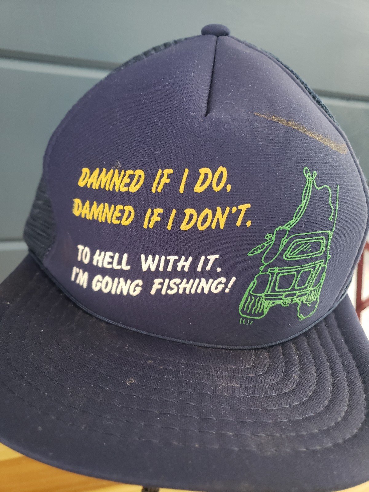 80s Blue Fishing Snapback