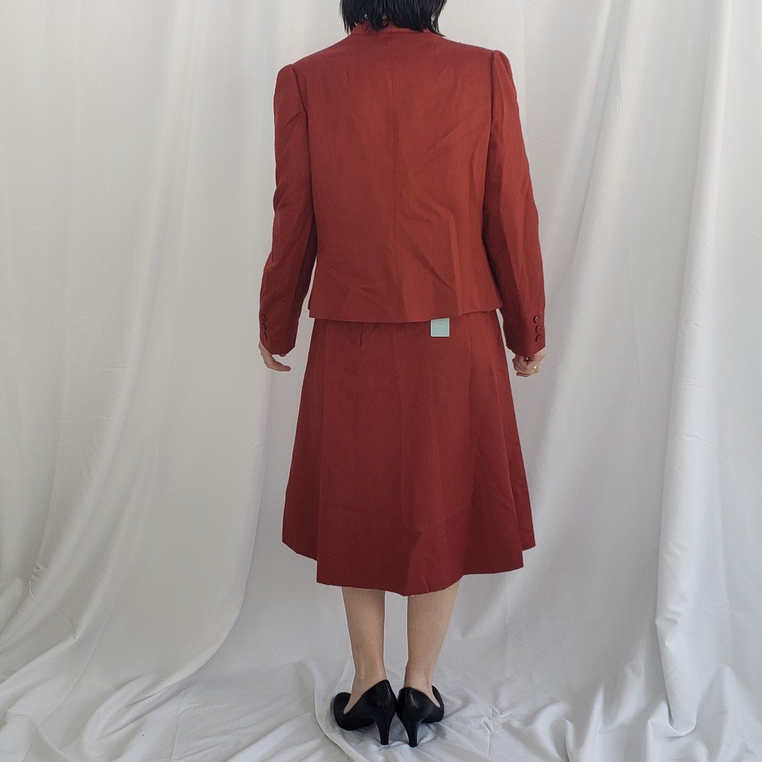 70s/80s Deadstock Rust Colored Skirt Suit