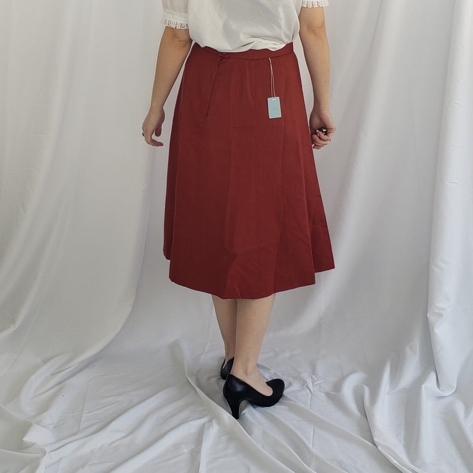 70s/80s Deadstock Rust Colored Skirt Suit