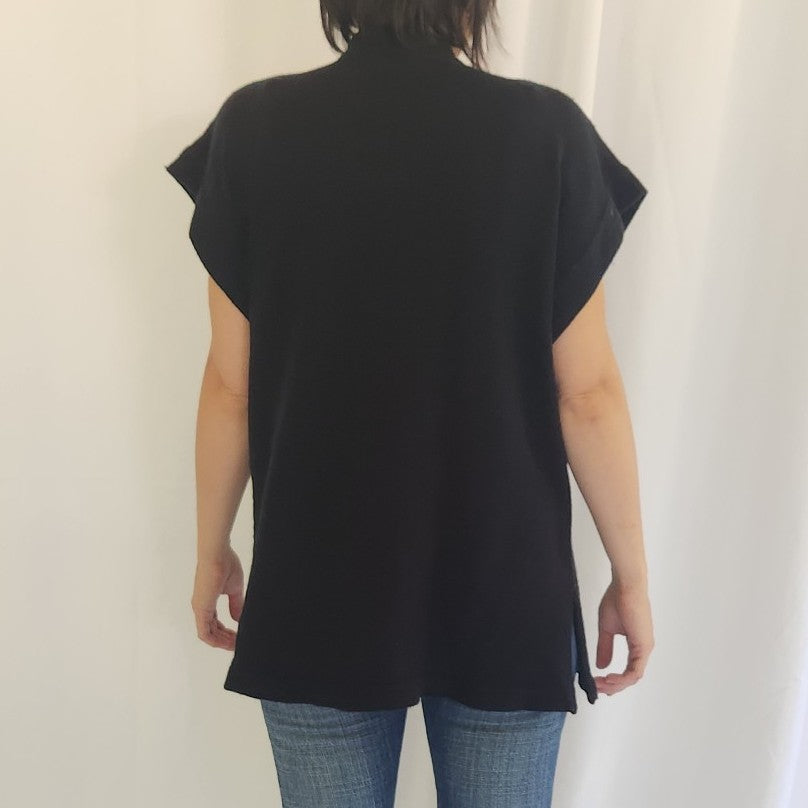 70s Black Sweater Vest