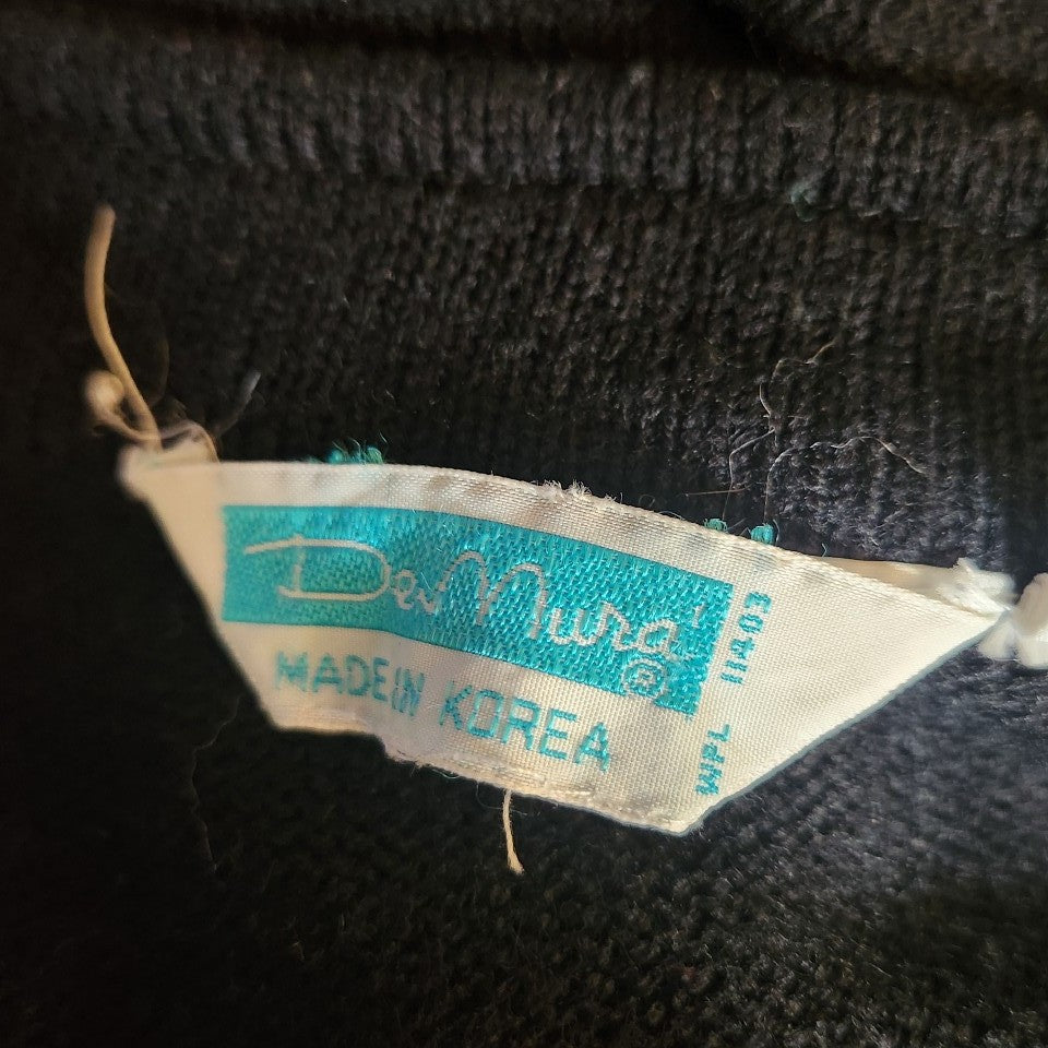 70s Black Sweater Vest