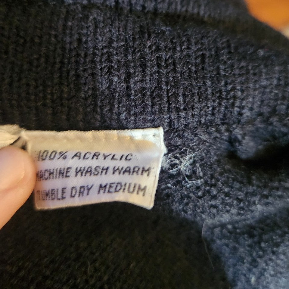 70s Black Sweater Vest