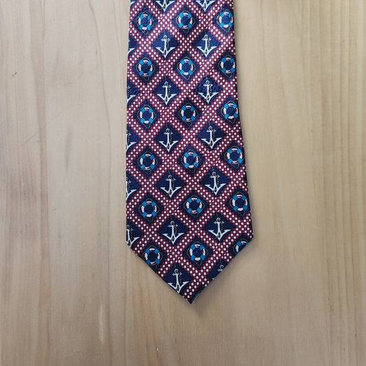 Venezia Anchor Nautical Theme Tie