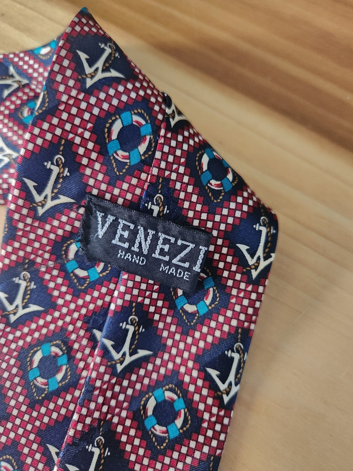 Venezia Anchor Nautical Theme Tie