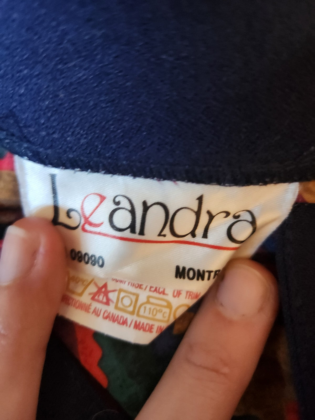 80s Red, Blue, Green, and Tan Skirt Set