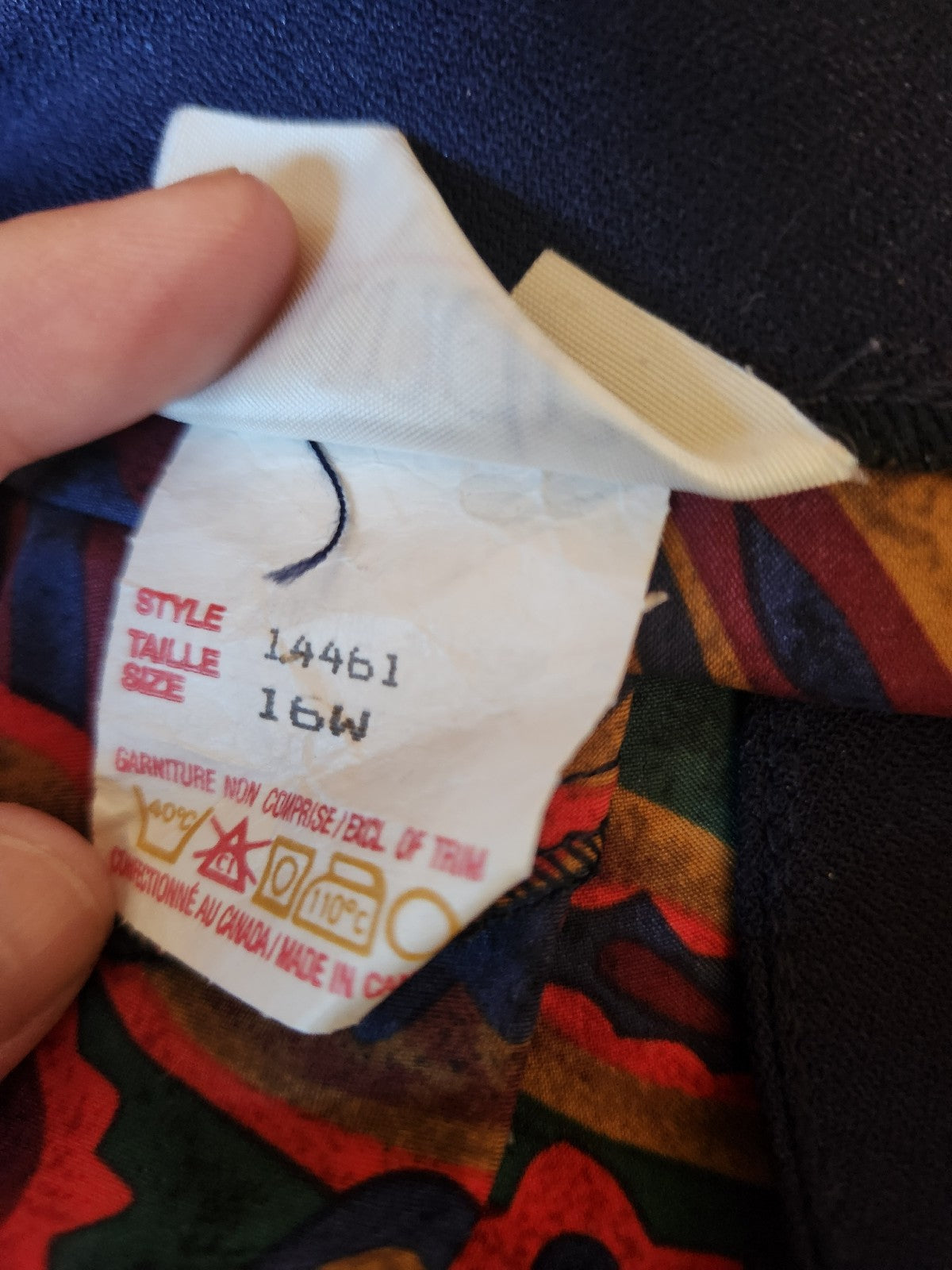 80s Red, Blue, Green, and Tan Skirt Set