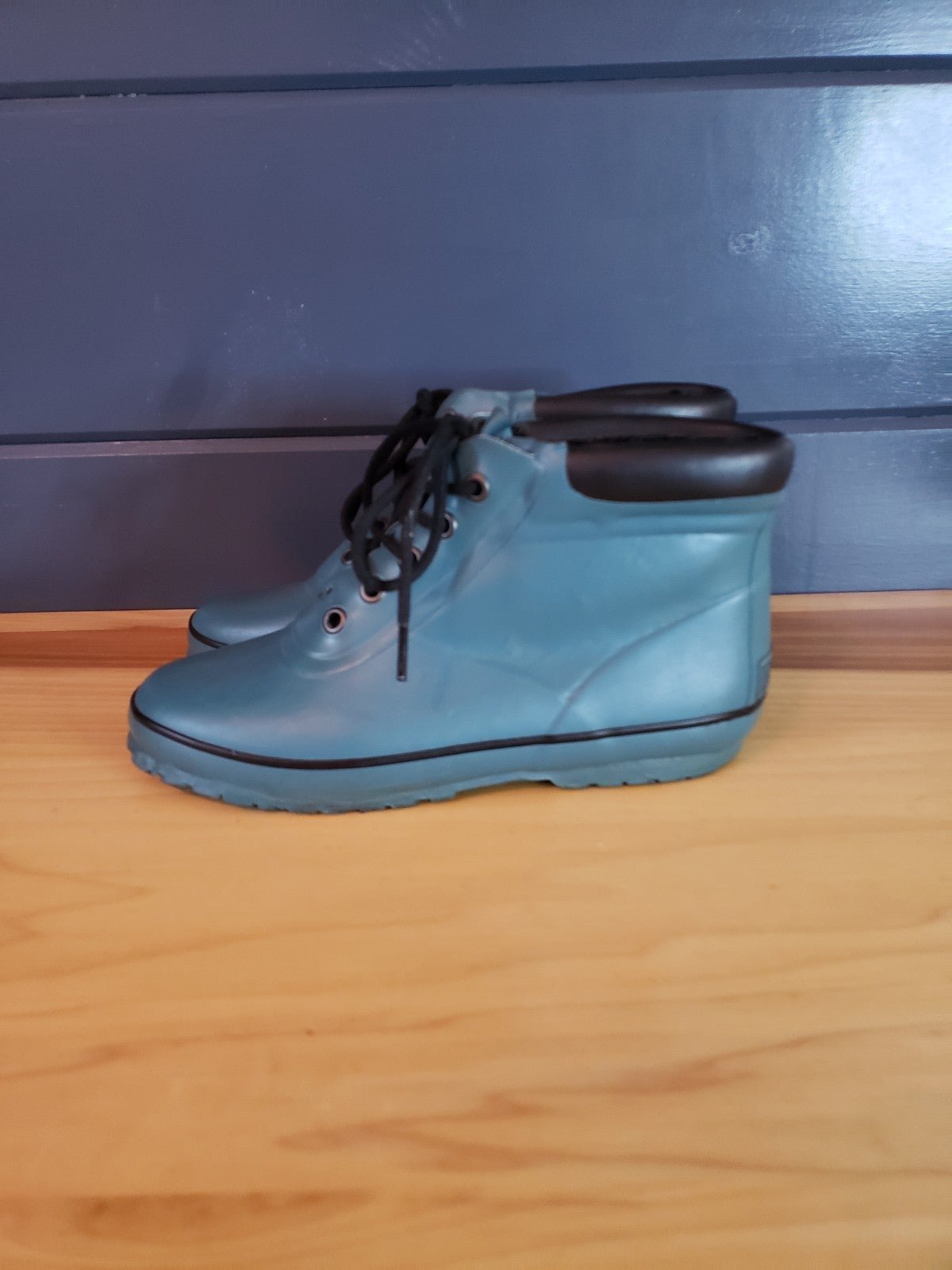 Vintage Lands End Lace Up Rain Boots
