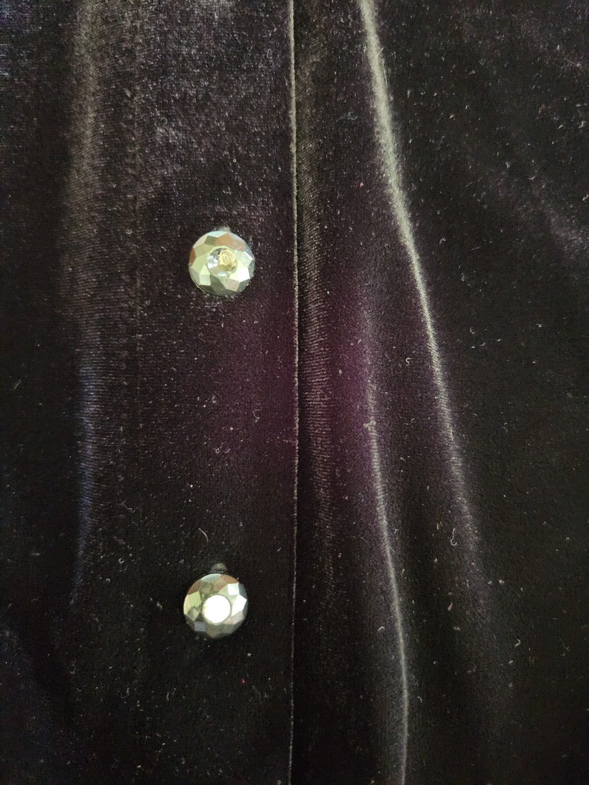 90s Black Velvet Button Down Dress