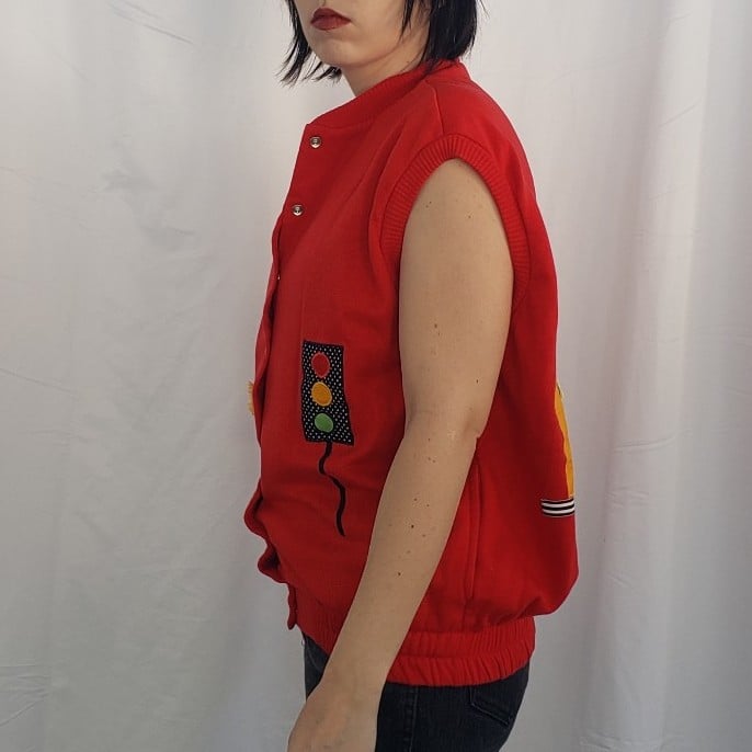 80s/90s School Bus Sweater Vest