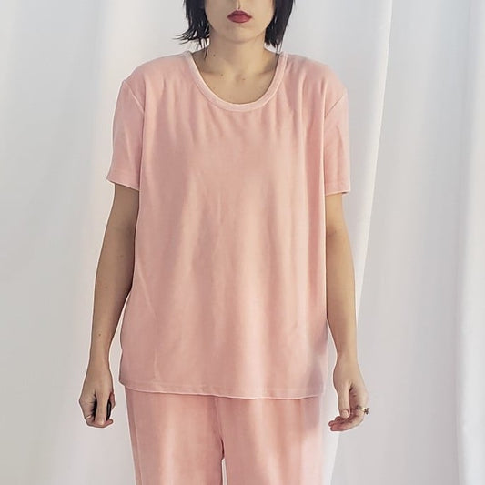 90s Deadstock Pink Terrycloth Tee