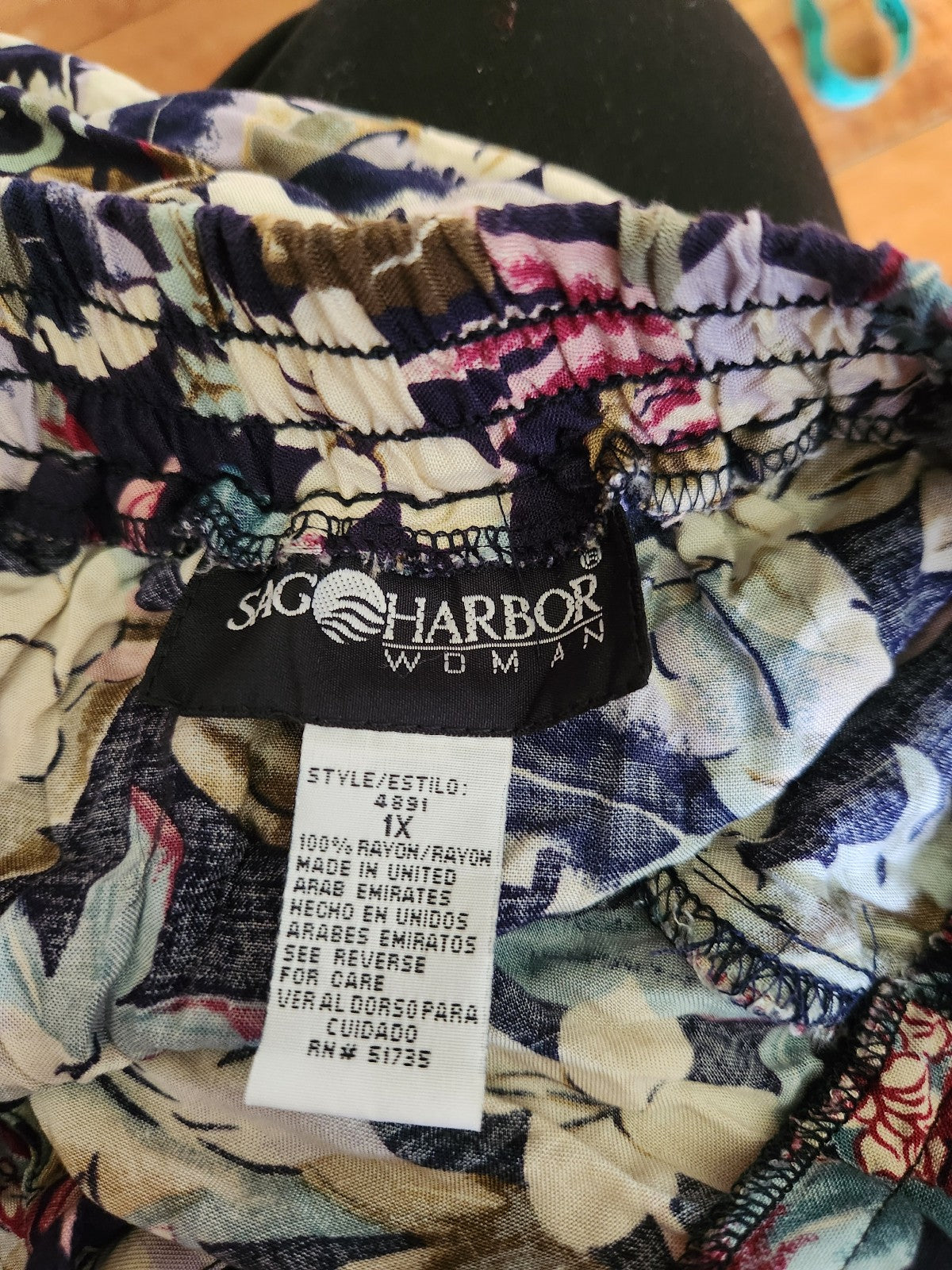 90s Floral Rayon Button Down Skirt