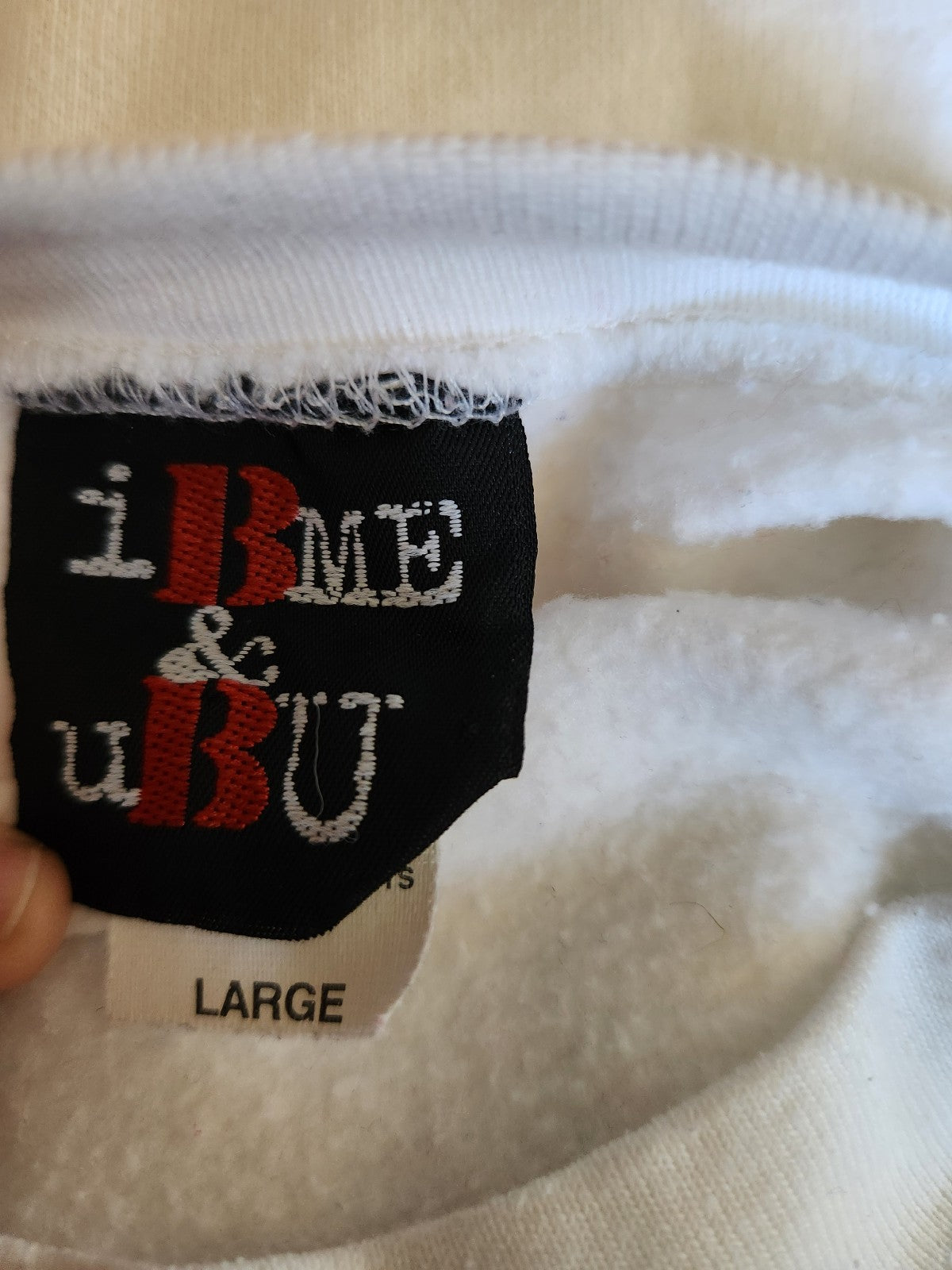 90s White Santa Crew Neck Sweatshirt