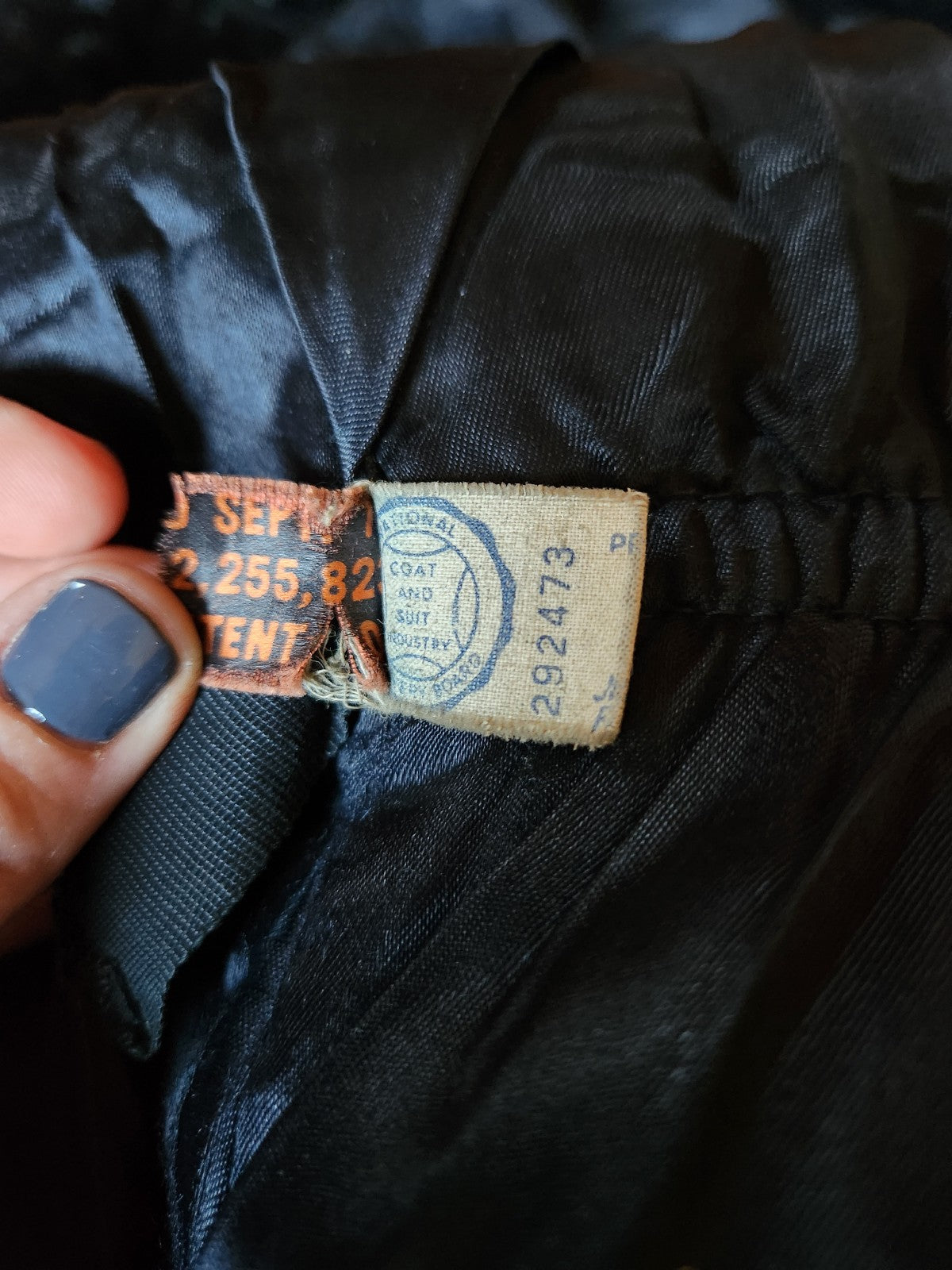 40s/50s Black Curly Lamb Fur Coat