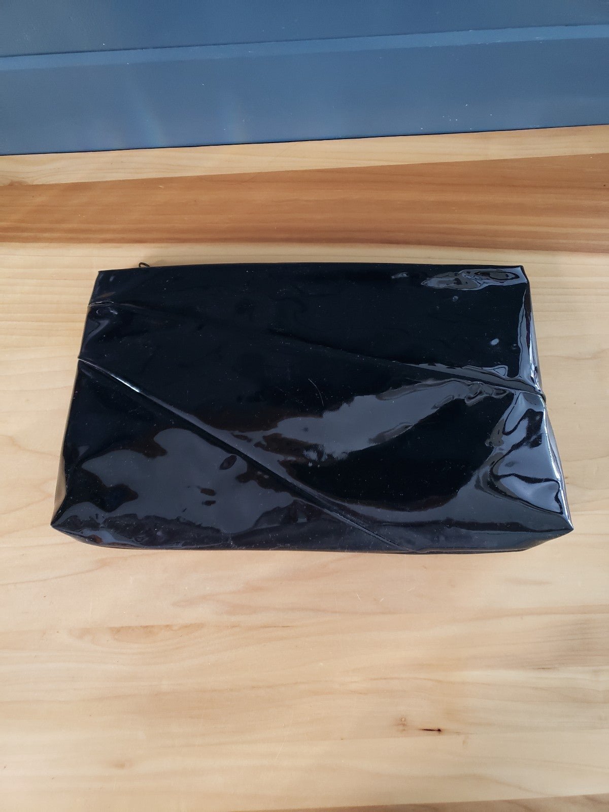 Vintage 80s Faux Patent Leather Bag