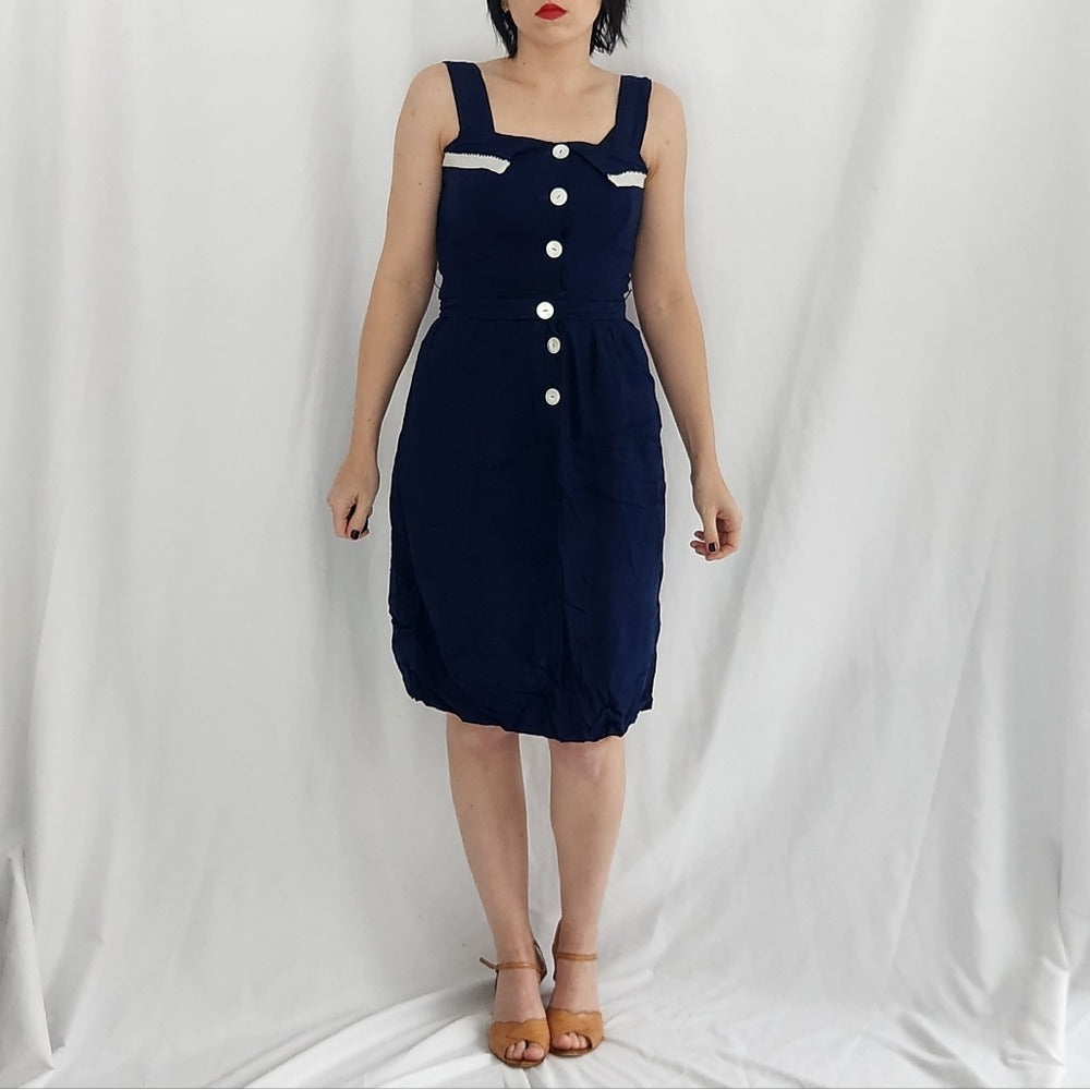 50s/60s Hand Made Blue Sundress