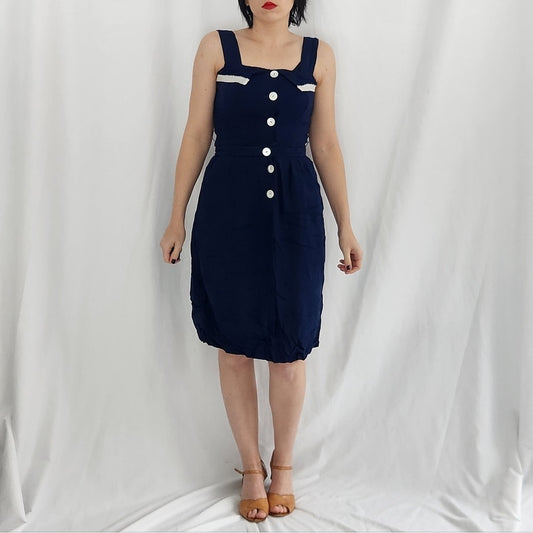 50s/60s Hand Made Blue Sundress