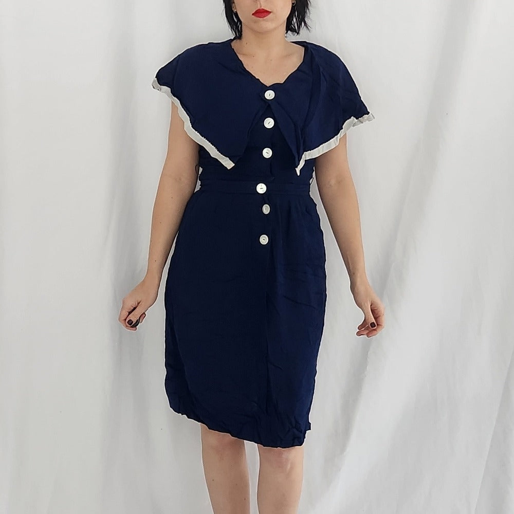 50s/60s Hand Made Blue Sundress