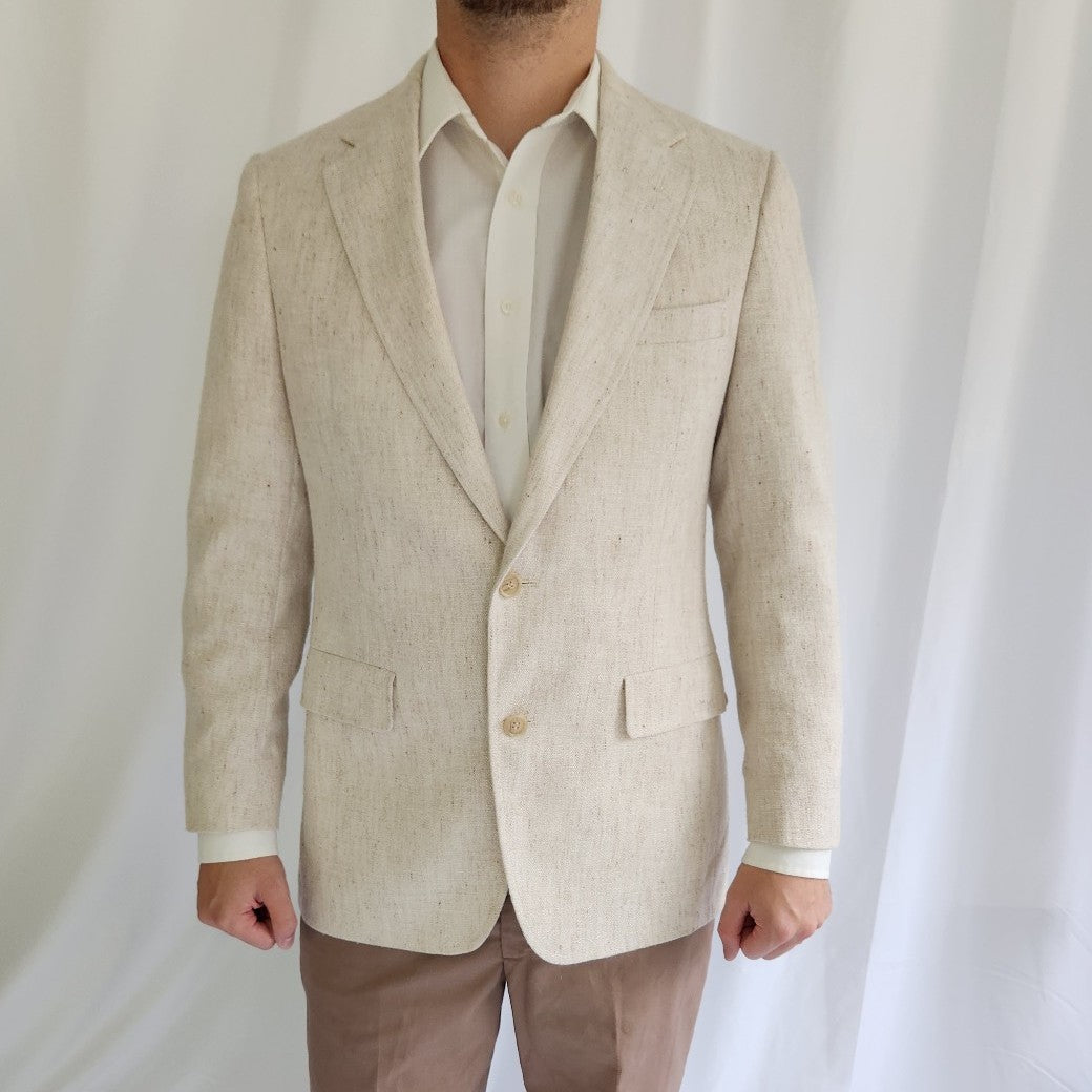 Vintage Cream Two Button Blazer
