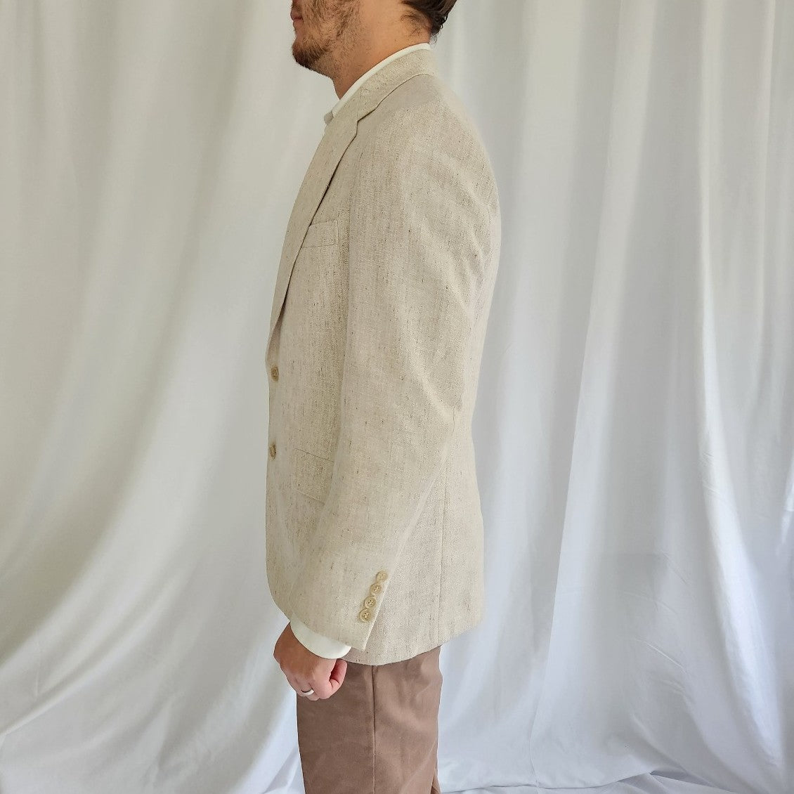 Vintage Cream Two Button Blazer