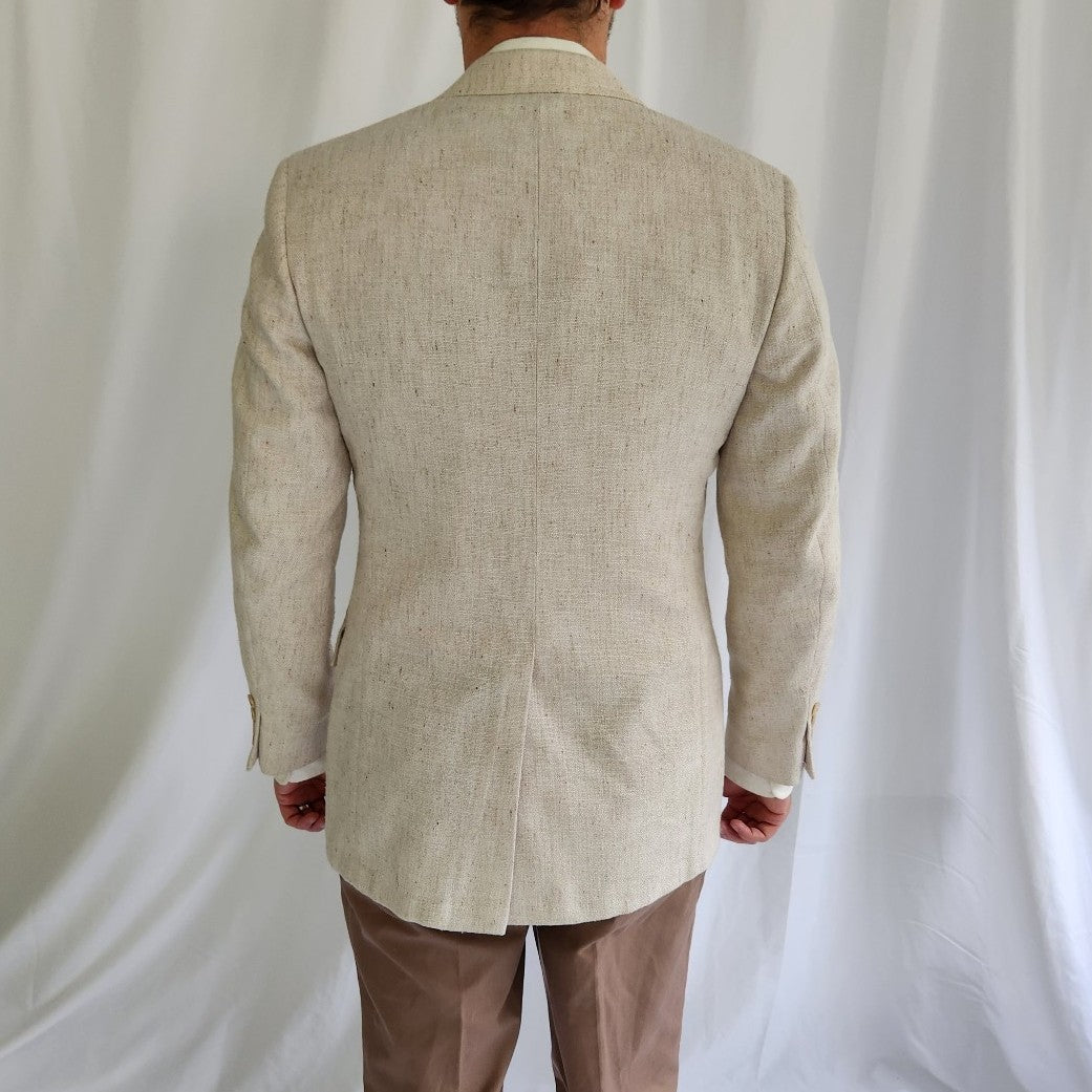 Vintage Cream Two Button Blazer