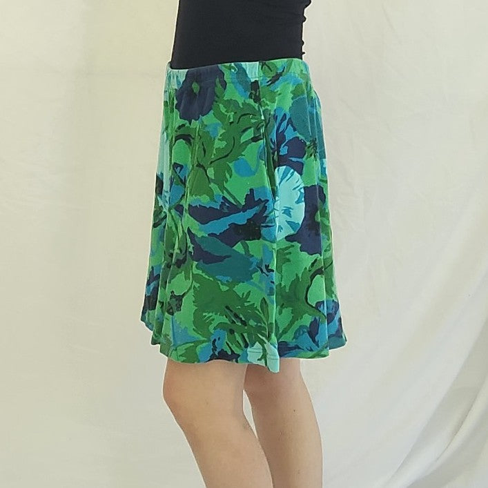 90s Green and Blue Pull On Shorts