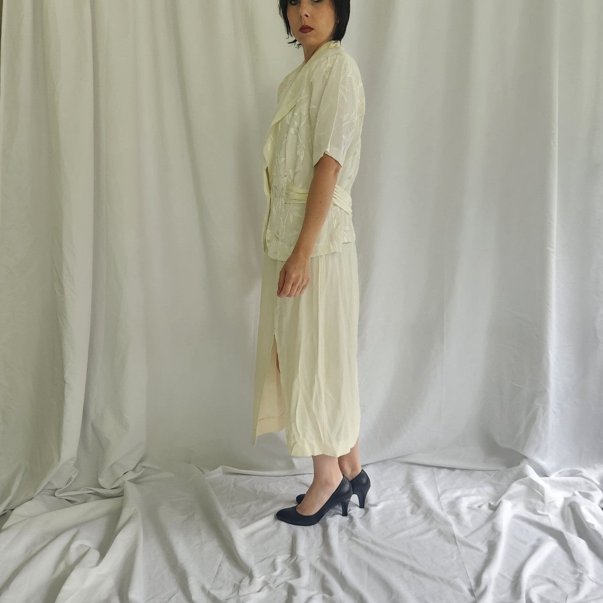 90s Ivory Dress and Jacket