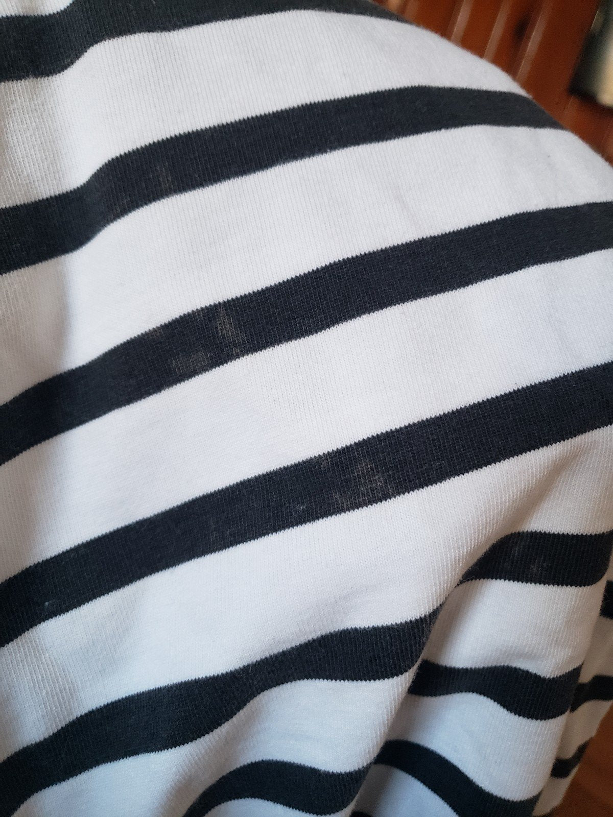 90s Dockers Black and White Striped Long Sleeve Shirt