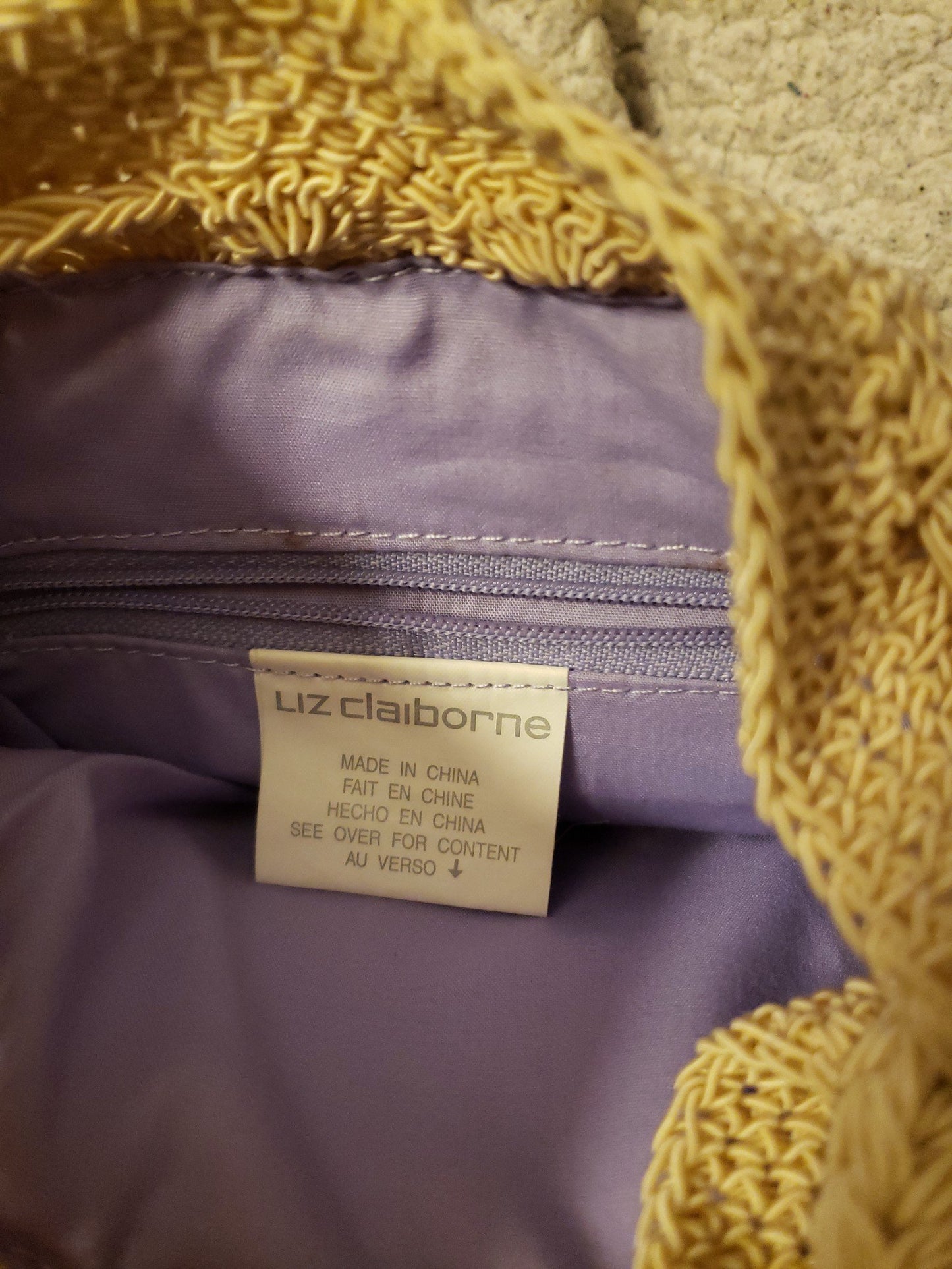 90s Cream Woven Crossbody Bag