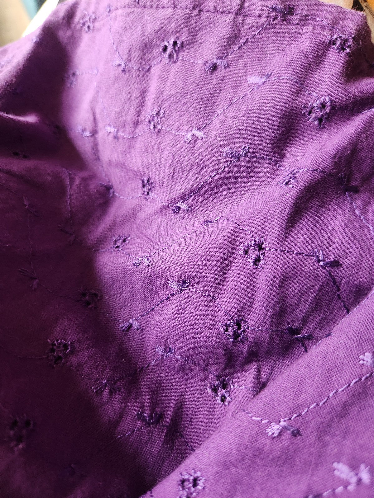 90s 100% Cotton Purple Button Down Shirt