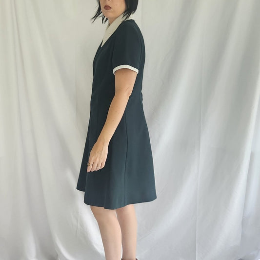 70s Forest Green Dress