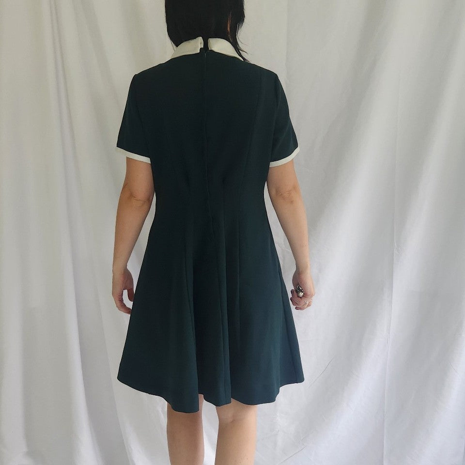 70s Forest Green Dress