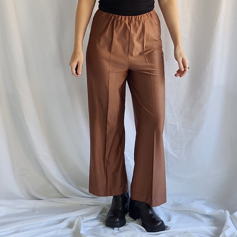70s Brown Pants and Top Lounge Set
