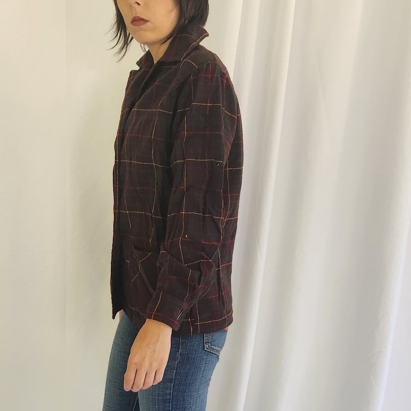 60s/70s Brown Wool Shacket