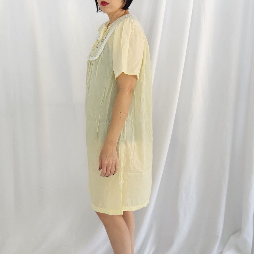 70s/80s Yellow Floral Nightgown