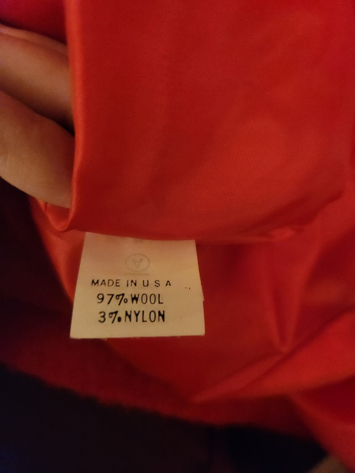 90s Red Boucle Wool Jacket