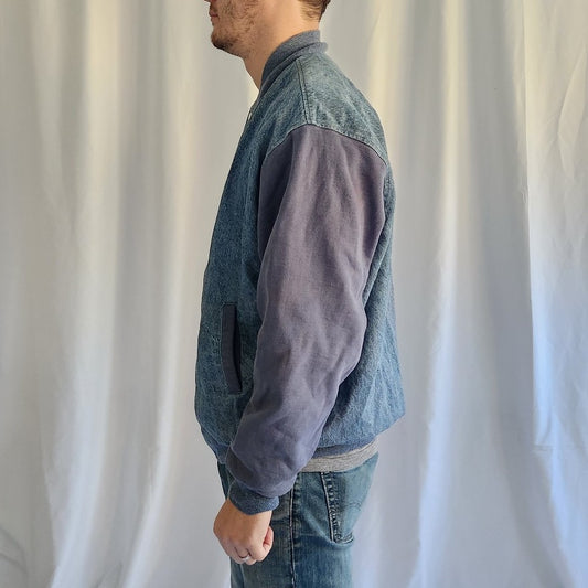 90s Denim Snap Front Jacket
