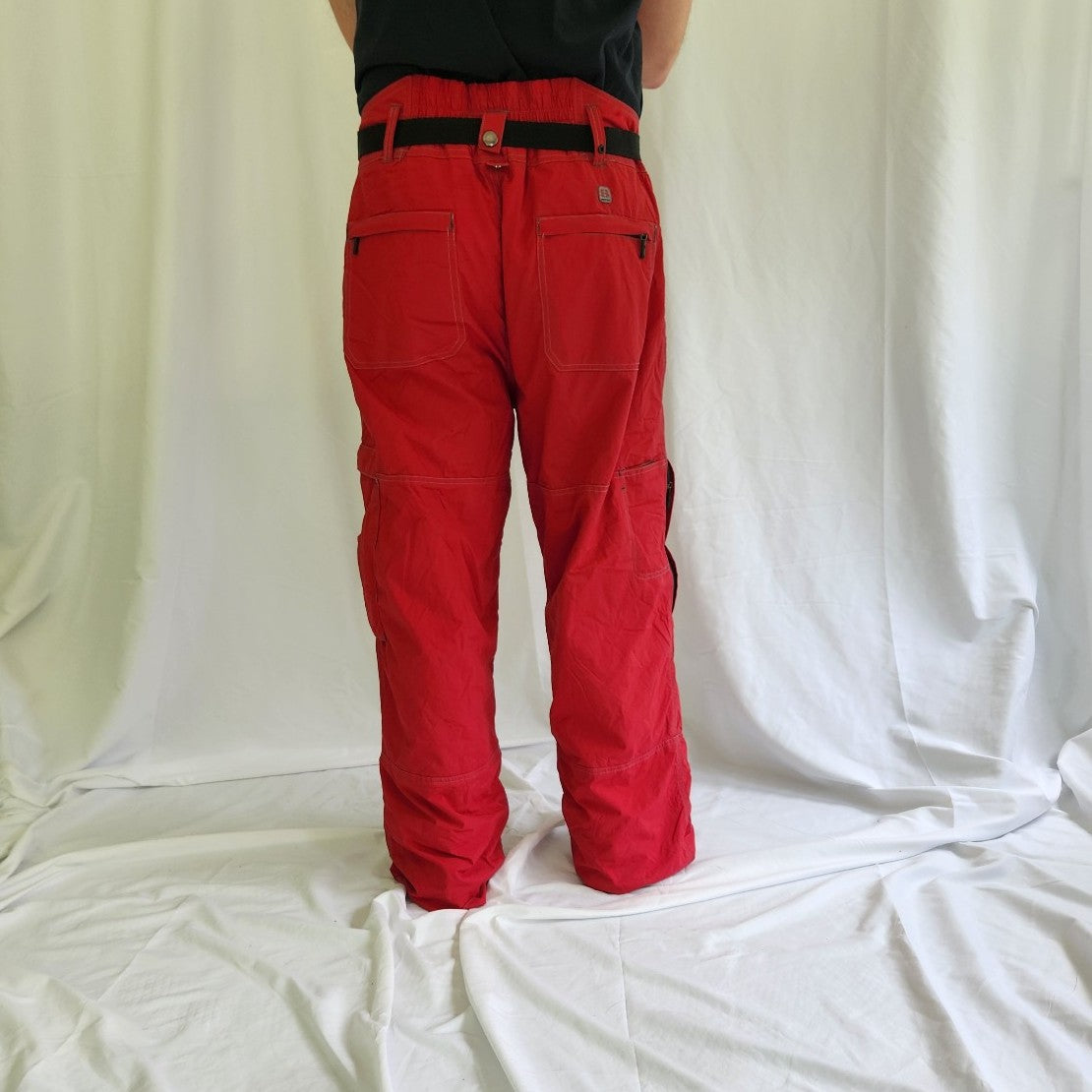 Y2K Deadstock Red Fleece Lined Baggy Pants