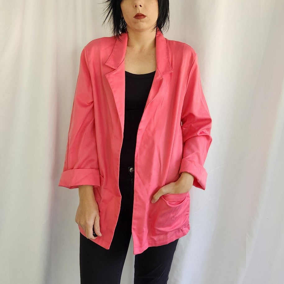 80s Pink Slouchy Blazer