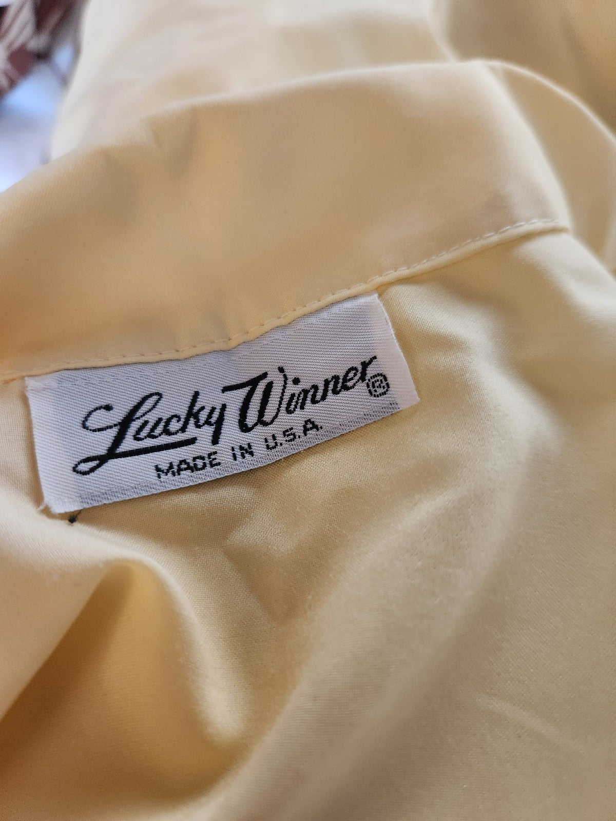 70s Yellow Short Sleeve Button Down Shirt